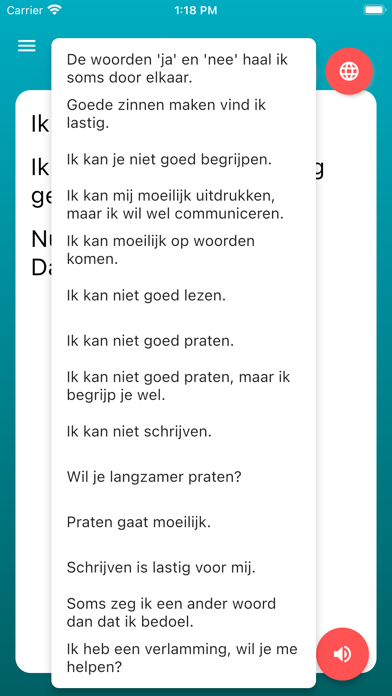 Hallo Afasie Screenshot
