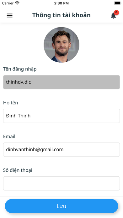 Thu phí vệ sinh Screenshot
