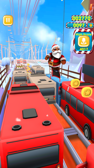 Santa Christmas Runner Sim 3Dのおすすめ画像3
