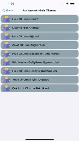 Game screenshot Hızlı Okuma ve Egzersizler apk