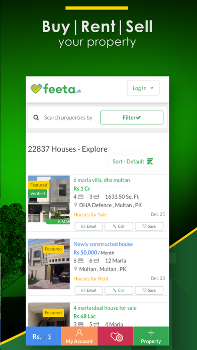 Feeta.pk Screenshot