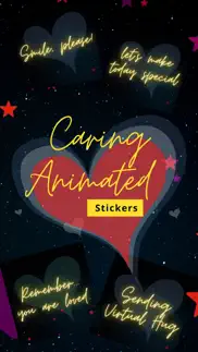 caring animated stickers iphone screenshot 1