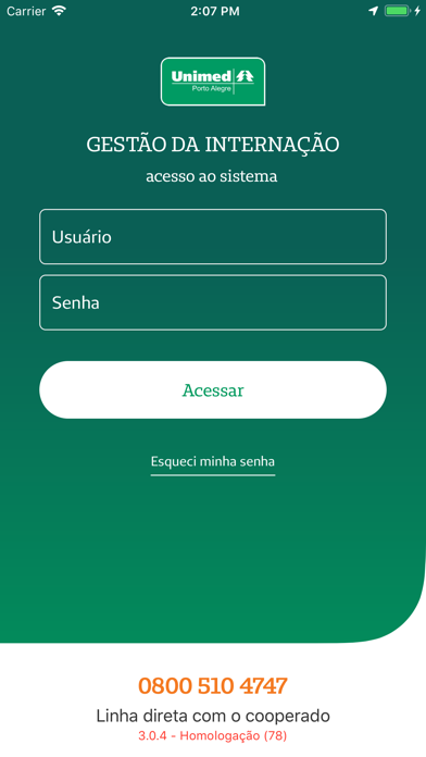 Gestão da Internação Screenshot