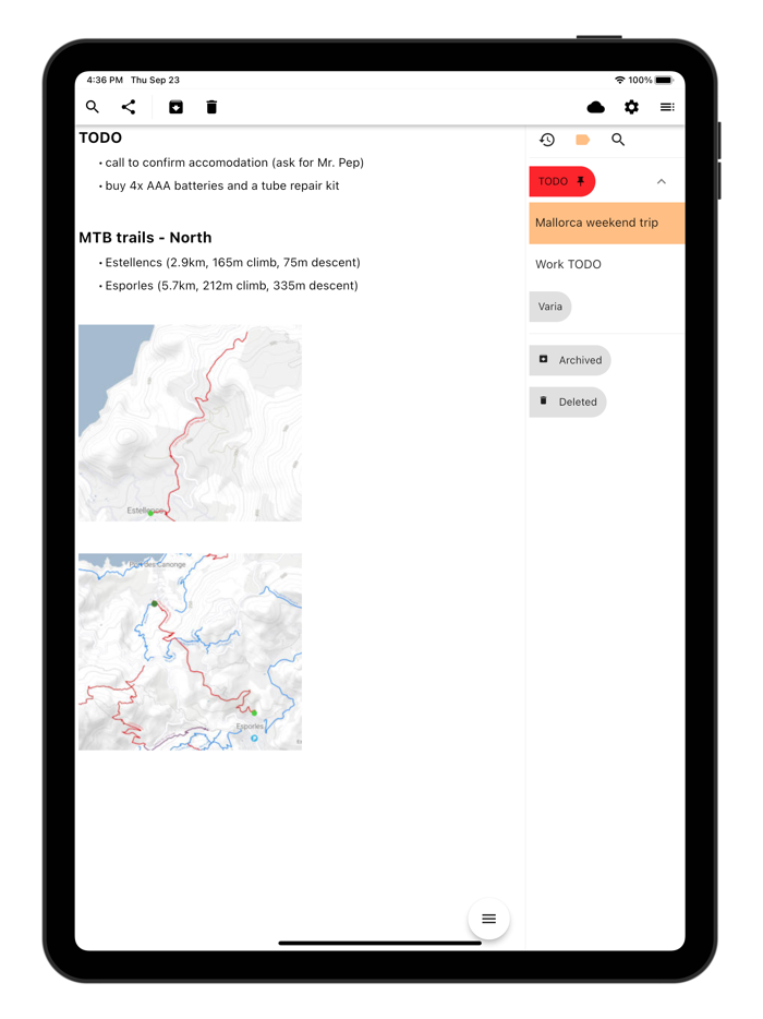 Motes - modern notes