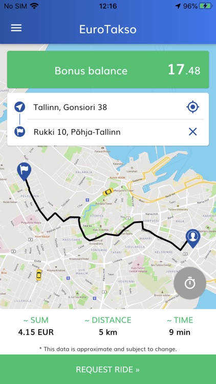 TaksiApp - taxi in Tallinn