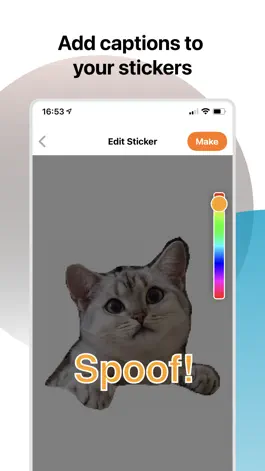Game screenshot Spoof: Make & Share Stickers hack