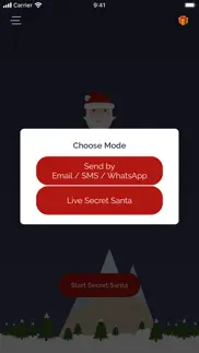 secret santa gift raffle iphone screenshot 2