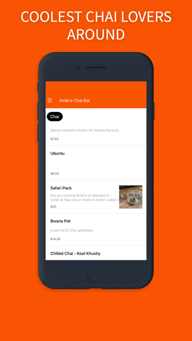 Ambi's Chai Bar Screenshot