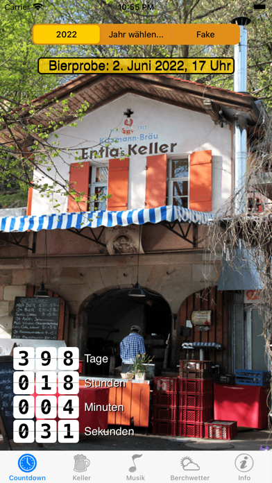 Bergkirchweih Erlangen - Timer Screenshot