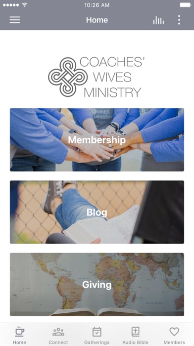 Coaches' Wives Ministry Screenshot
