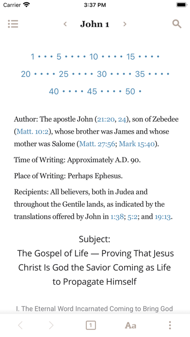 Holy Bible Recovery Version Screenshot