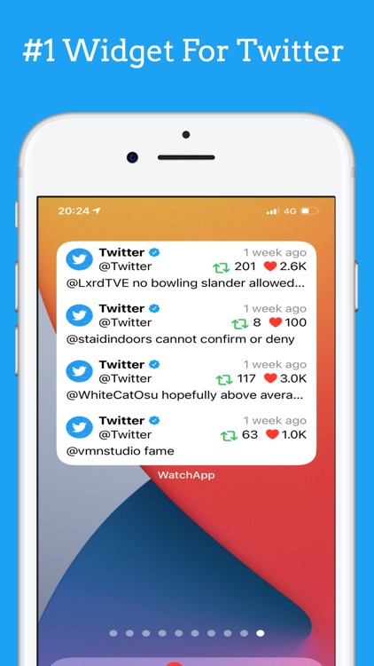 WatchApp for Twitter app