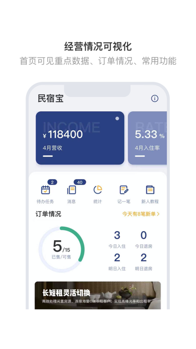 民宿宝（路客云）-酒店公寓营销管理系统 screenshot 2