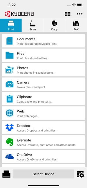 KYOCERA Mobile Print on the App Store