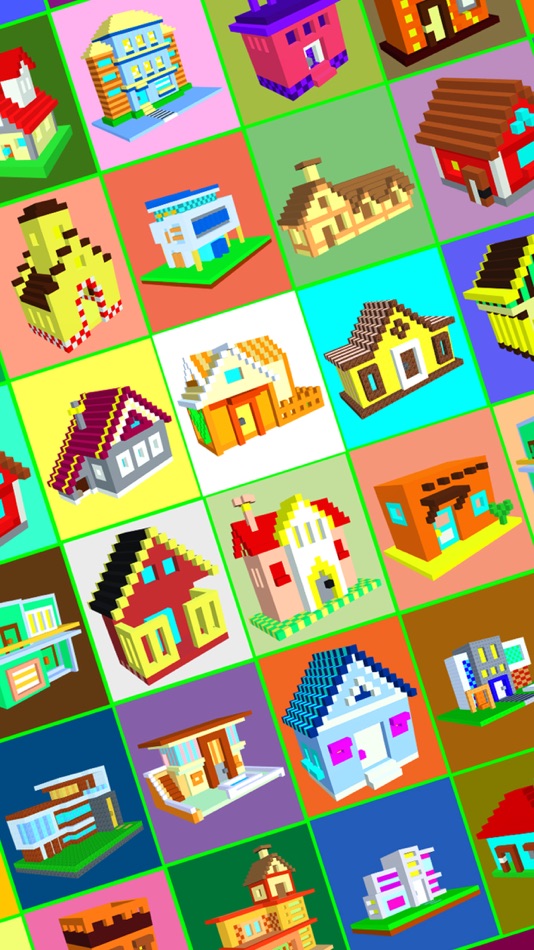 #8. House 3D Voxel Color By Number (iOS) 由: Aysha Sehar