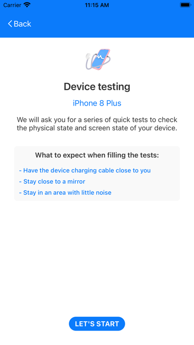 Device Tester Screenshot