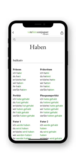 Game screenshot German conjugation hack