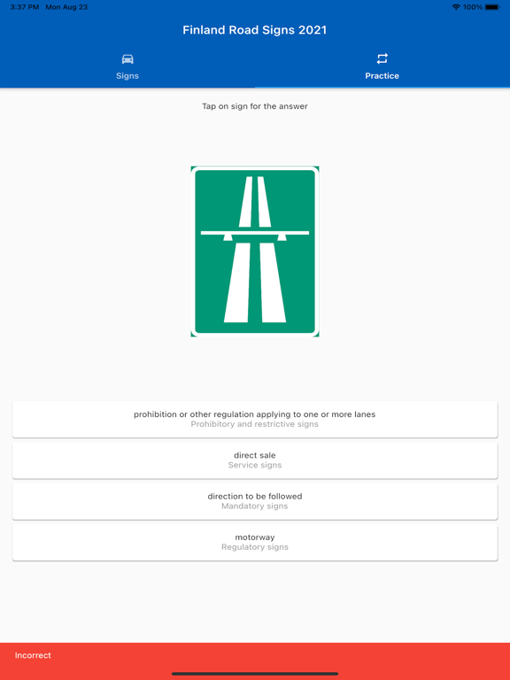 Screenshot #5 pour Finland Traffic Road Signs