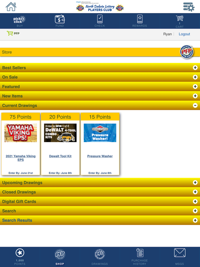 ND Lottery Players Club