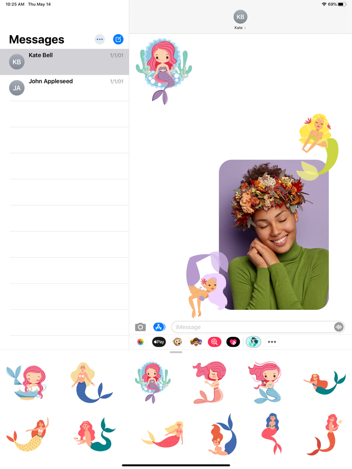 Cute Mermaid Stickers Pack