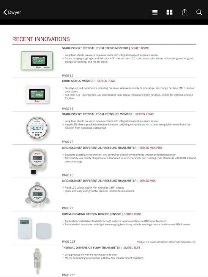 Dwyer Instruments Catalogs