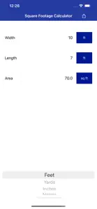 Square Footage Calculator screenshot #3 for iPhone