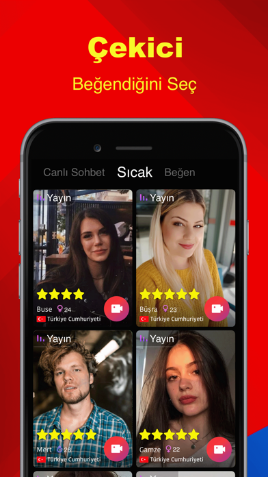 RealU-Canlı Görüntülü Sohbet iphone ekran görüntüleri