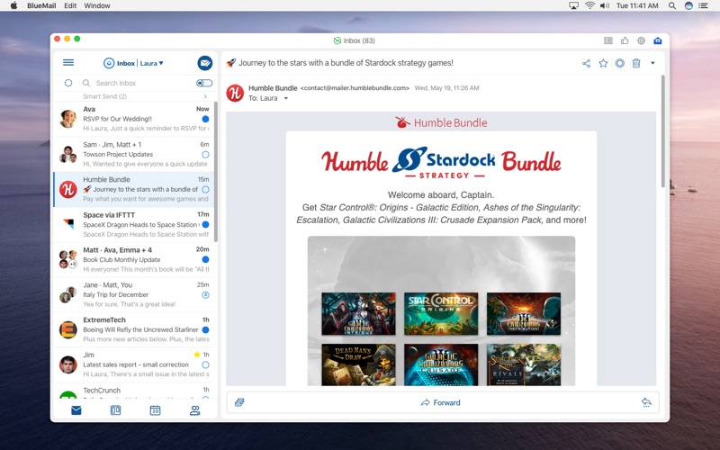【图】BlueMail(截图1) 【图】BlueMail(截图1)