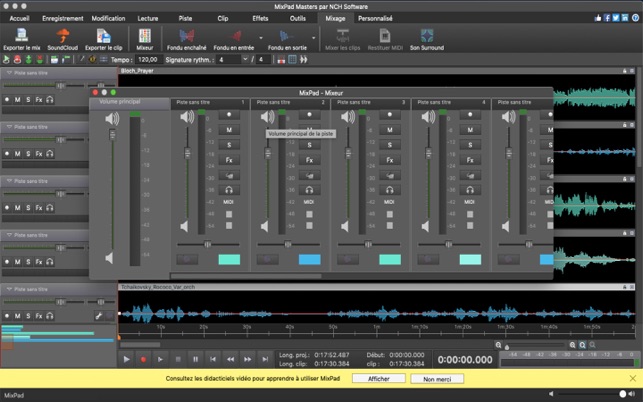 MixPad - Logiciel mixeur audio dans le Mac App Store
