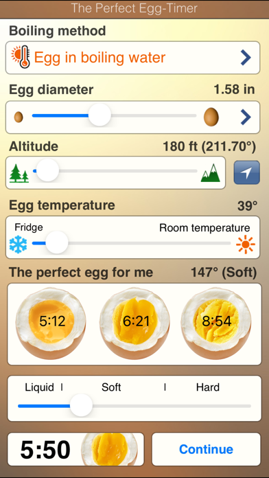 The perfect Egg timer Screenshot