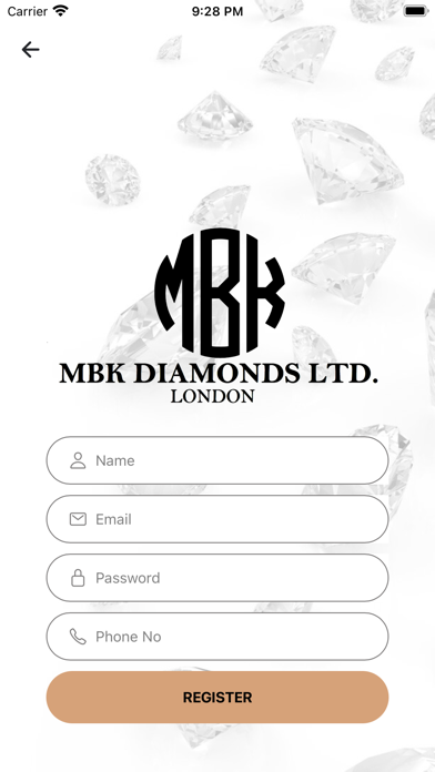 MBK Diamonds LTD Screenshot