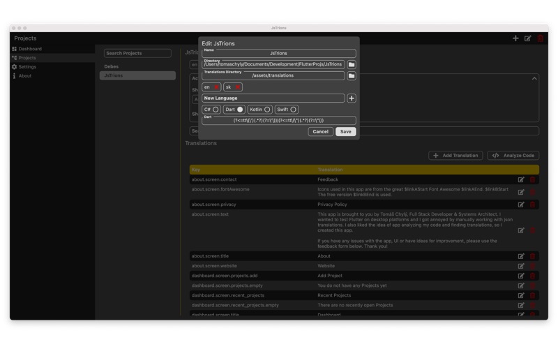 Screenshot #2 pour JsTrions: AI translations