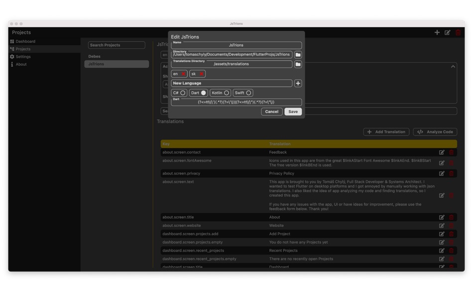 #2. JsTrions: AI translations (macOS) 由: Tomas Chyly