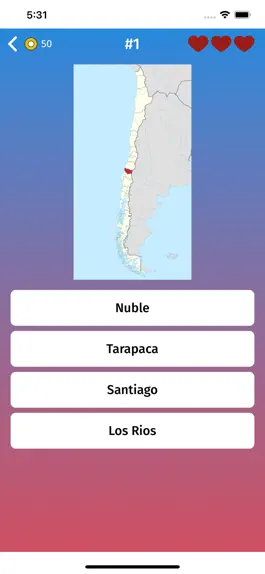 Game screenshot Chile: Provinces Map Quiz Game apk
