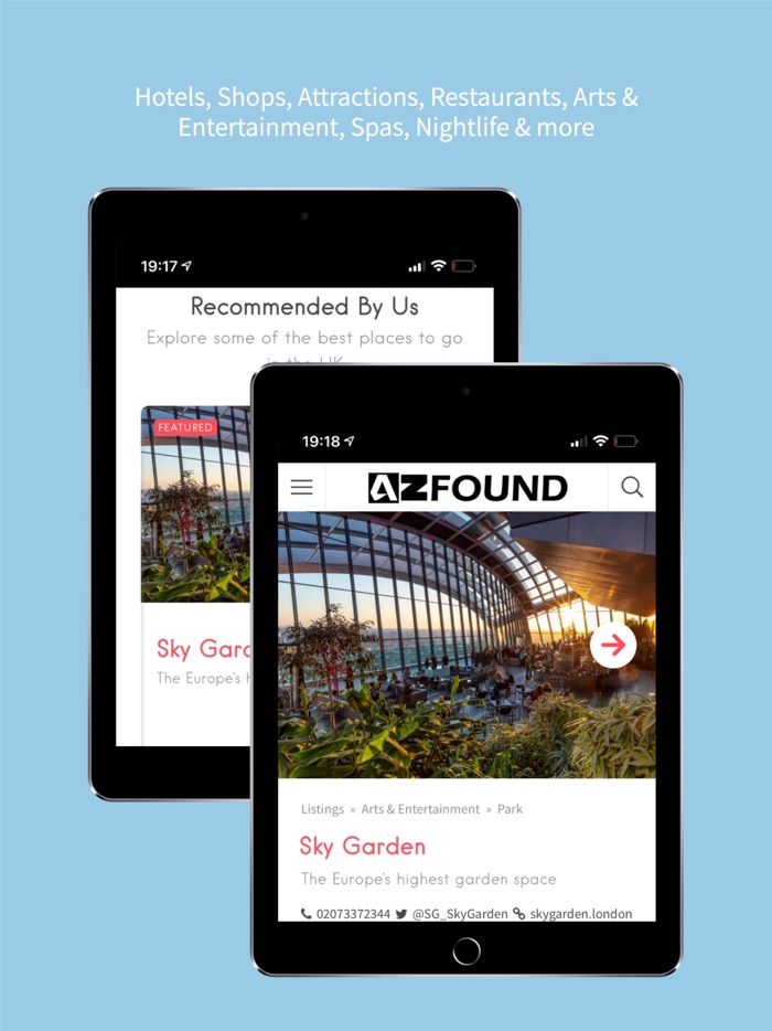 AZ Found - find places to go