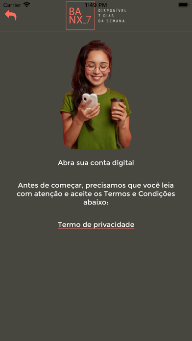 Banx7 - Conta Digital Screenshot