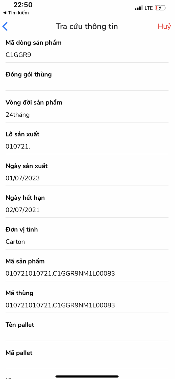 Nutricare-SKU tracking