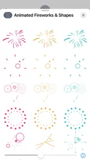 animated fireworks & shapes iphone screenshot 2