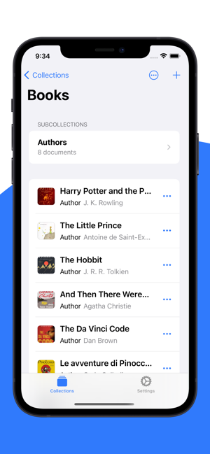 Collections Database Screenshot
