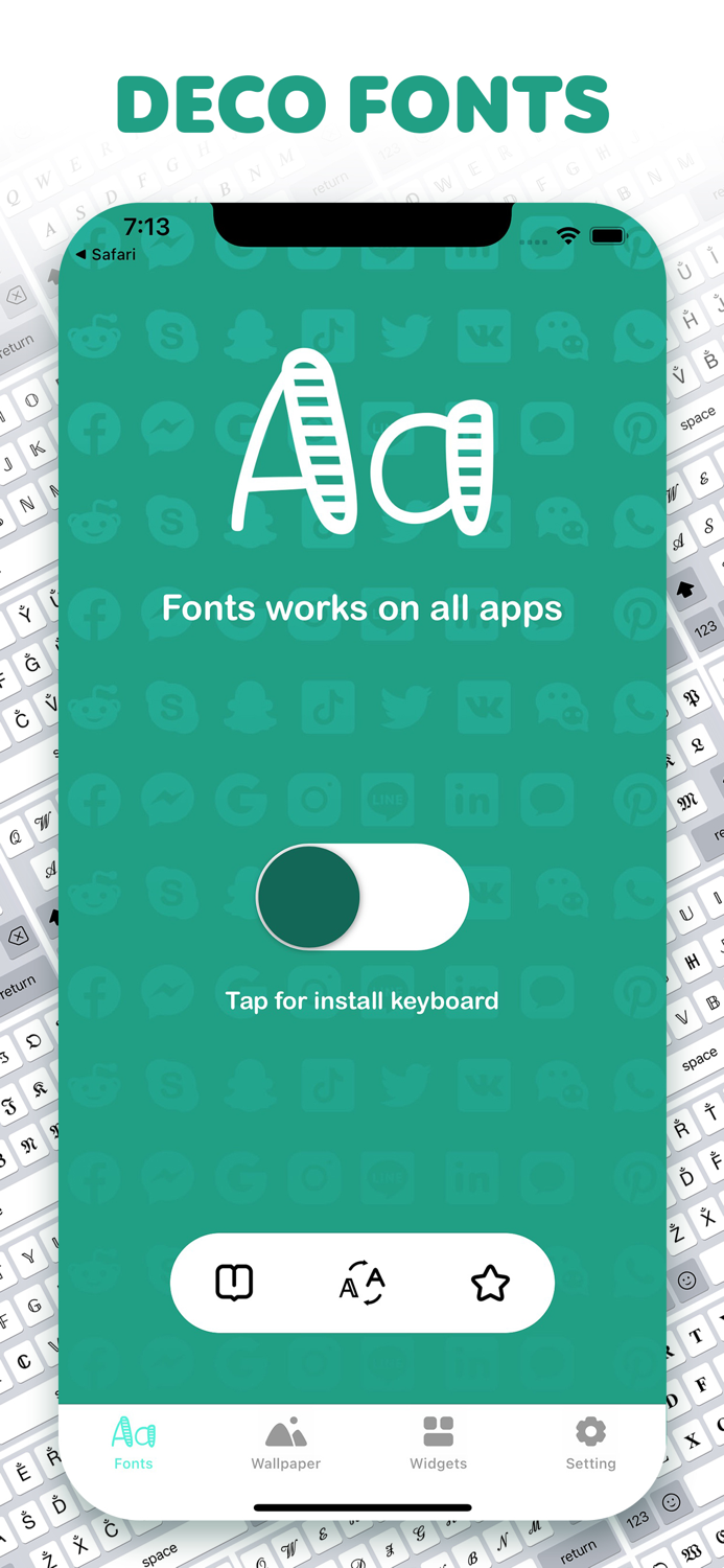 Deco Fonts - Font Art keyboard