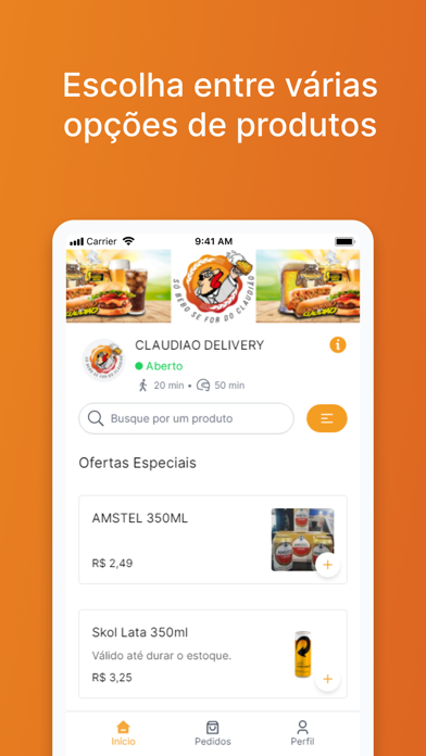 Claudião Delivery Screenshot