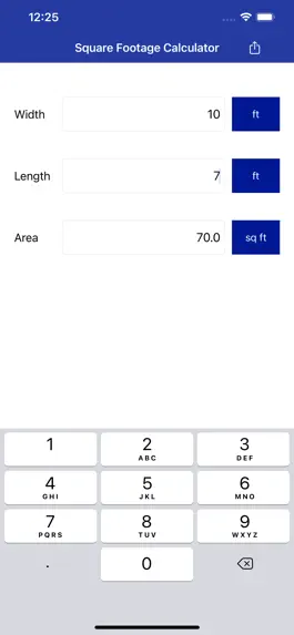 Game screenshot Square Footage Calculator mod apk