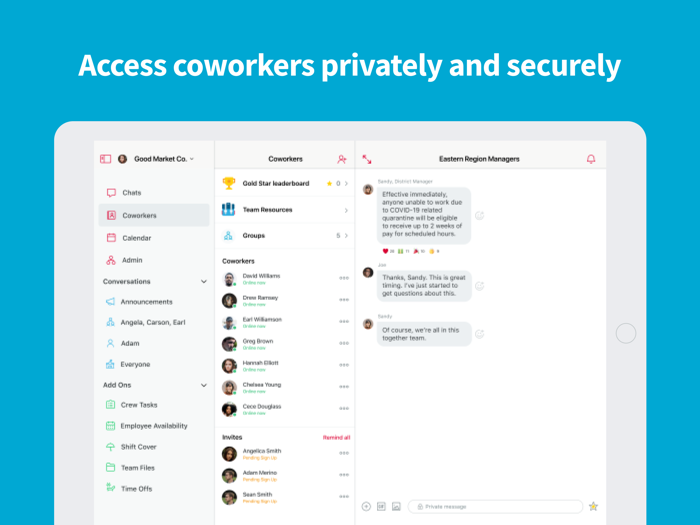 Crew Messaging and Scheduling