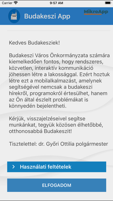 Screenshot #1 pour Budakeszi IntermAPP