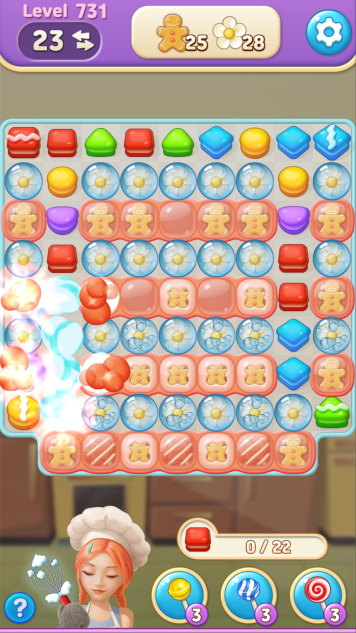 Cake Cooking POP Puzzle Match