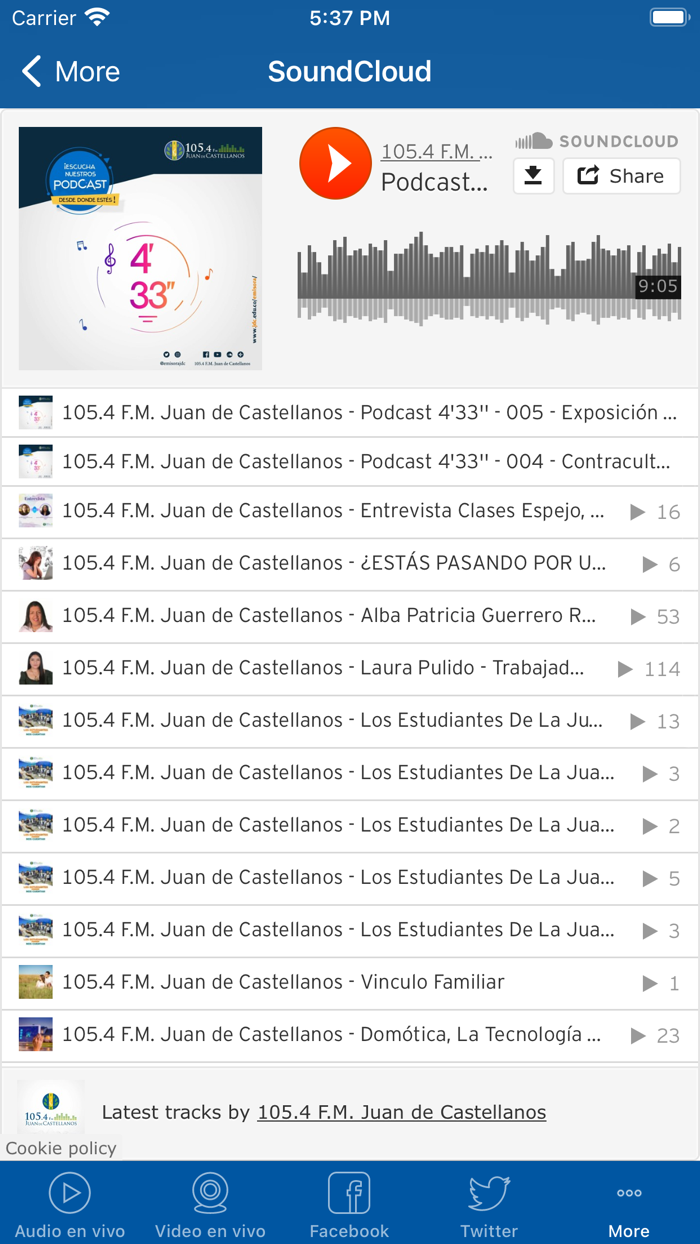 105.4 FM Juan de Castellanos