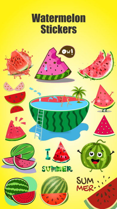 Screenshot #1 pour Watermelon Stickers!