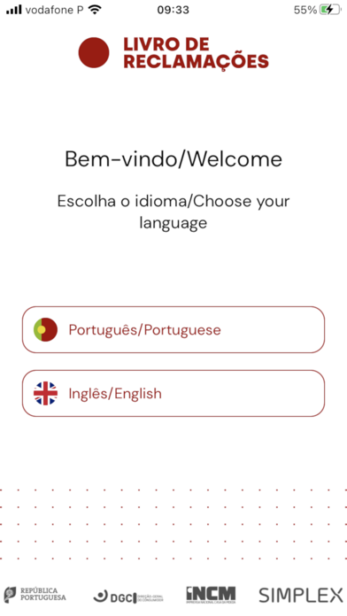 Livro Reclamações Eletrónico Screenshot