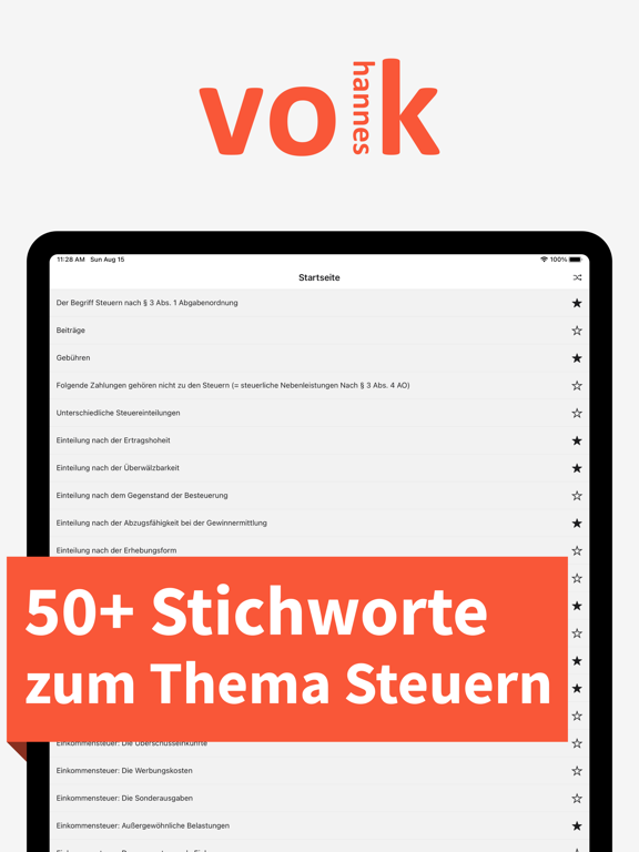 Screenshot #4 pour Steuern - Stichworte