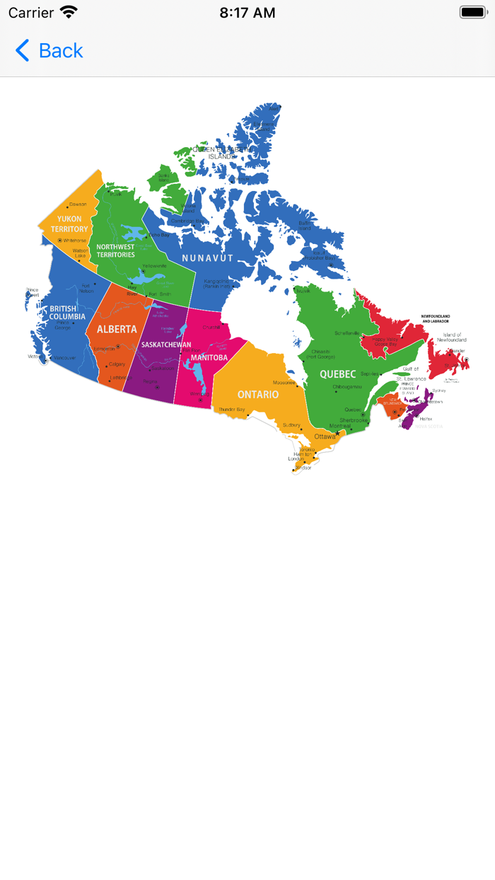 Canada Provinces Geo Quiz